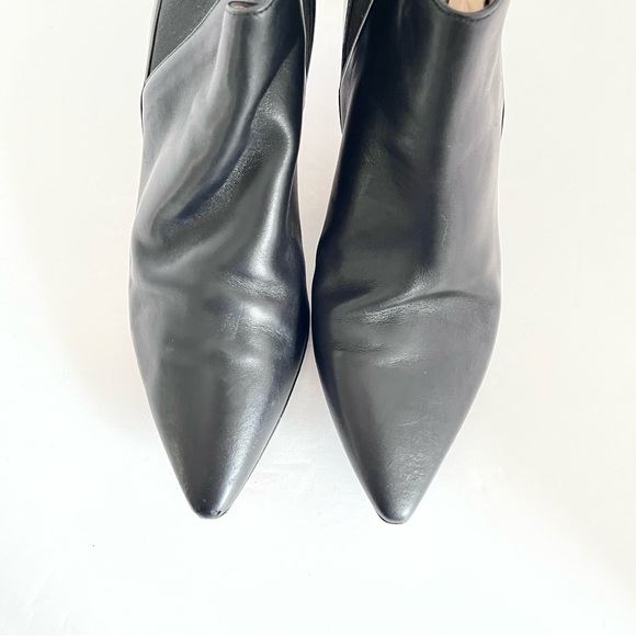 BALLY SWITZERLAND ALANNA 55 BLACK CALF LEATHER ANKLE BOOTIES SZ 39 - Picture 7 of 16